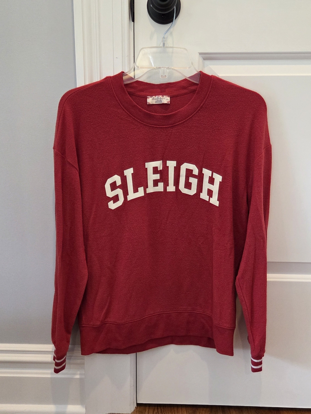 Altar'd State Red 'Sleigh' Graphic Crewneck Sweatshirt
